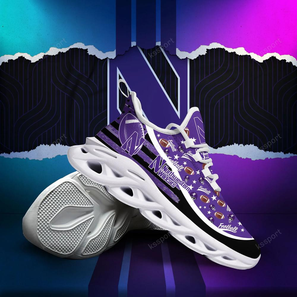 Northwestern Wildcats Max Soul Clunky Sneakers - Famjoys Northwestern Wildcats Max Soul Clunky Sneakers - Famjoys