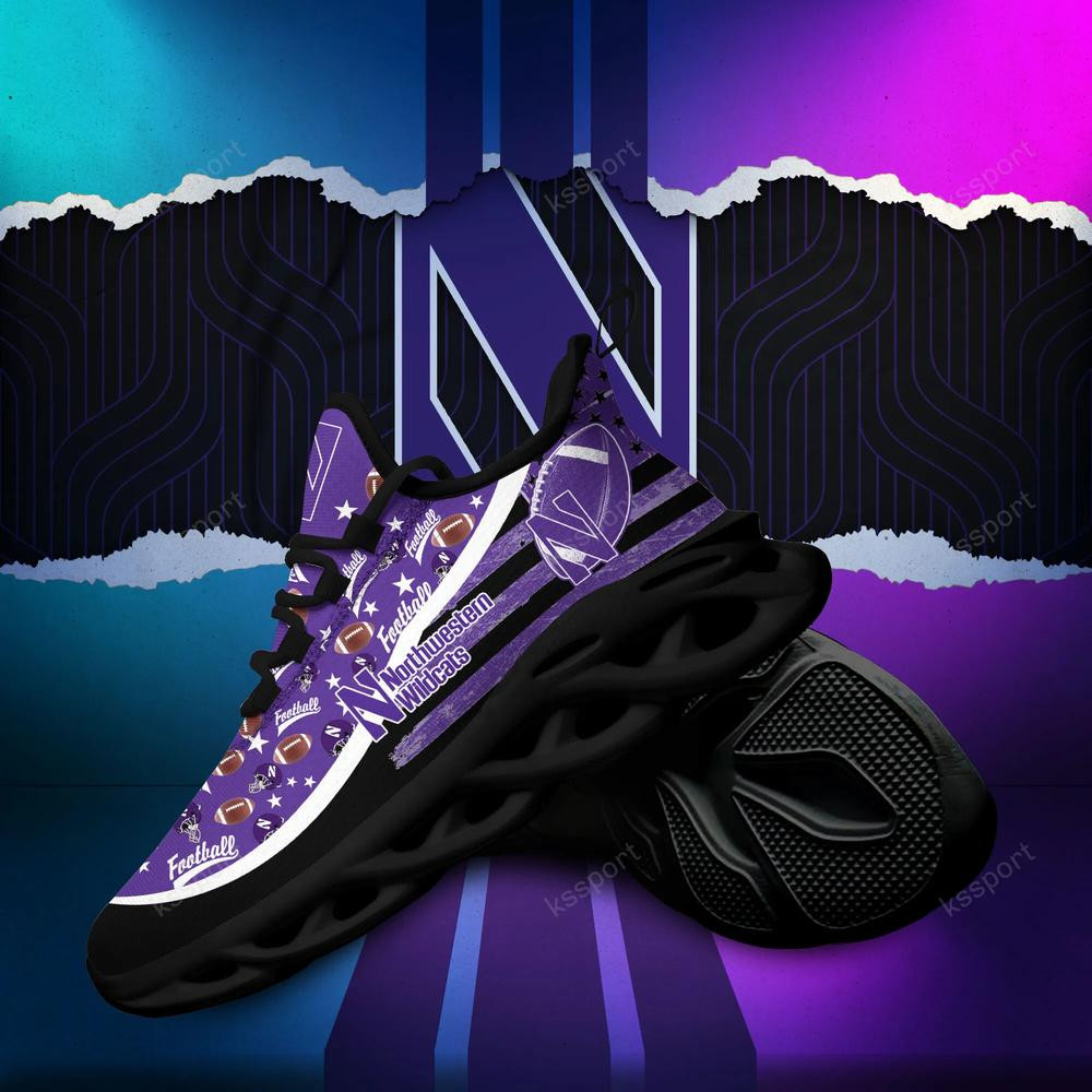 Northwestern Wildcats Max Soul Clunky Sneakers - Famjoys Northwestern Wildcats Max Soul Clunky Sneakers - Famjoys
