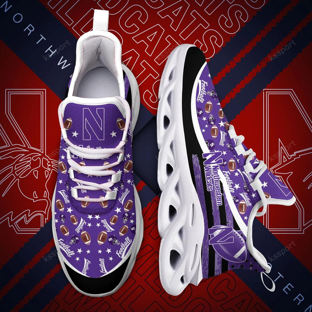 Northwestern Wildcats Max Soul Clunky Sneakers - Famjoys Northwestern Wildcats Max Soul Clunky Sneakers - Famjoys