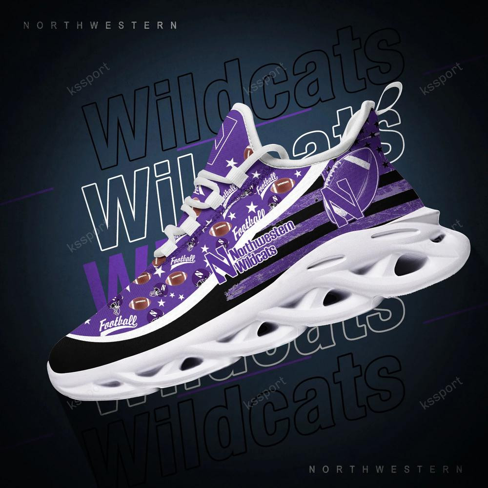 Northwestern Wildcats Max Soul Clunky Sneakers - Famjoys Northwestern Wildcats Max Soul Clunky Sneakers - Famjoys
