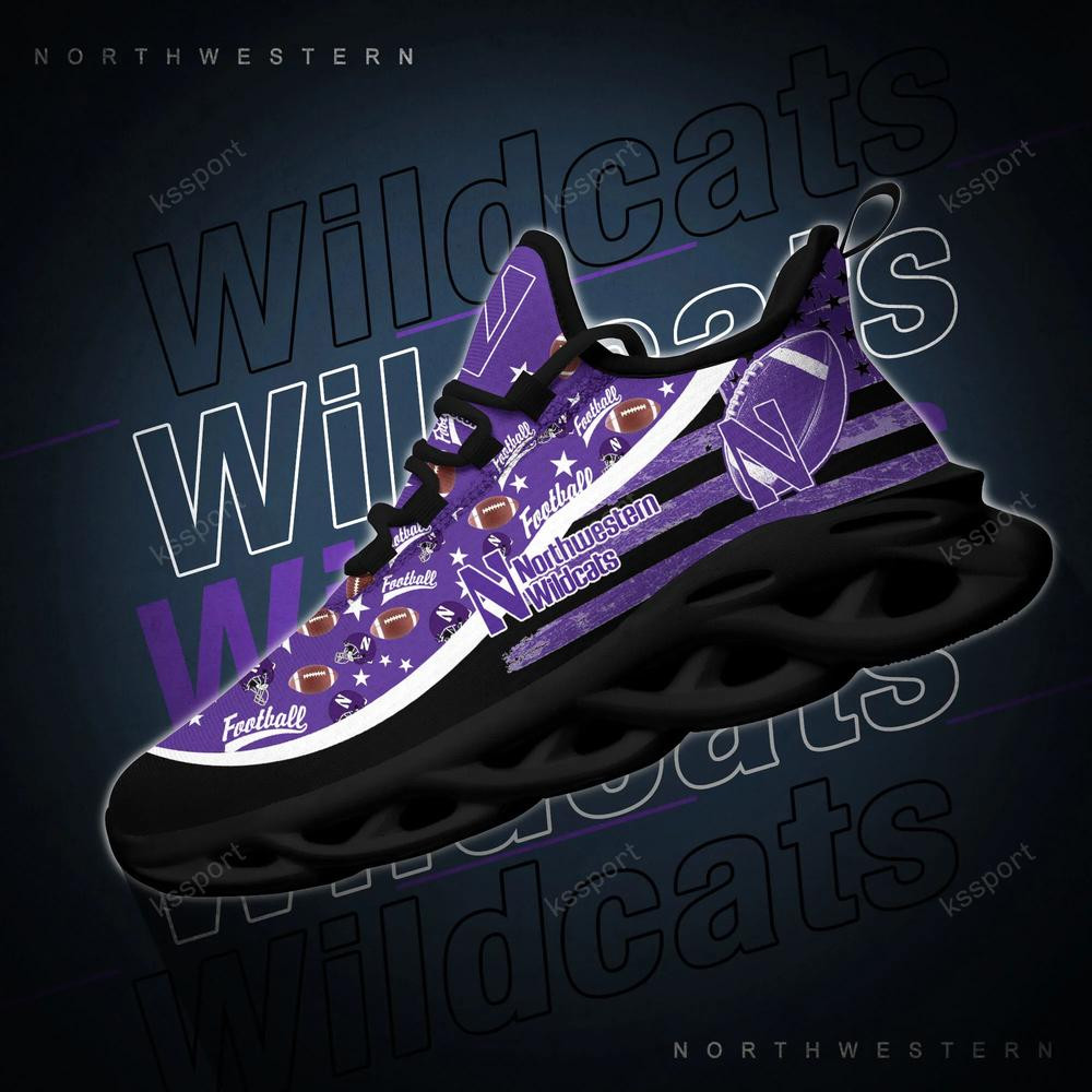 Northwestern Wildcats Max Soul Clunky Sneakers - Famjoys Northwestern Wildcats Max Soul Clunky Sneakers - Famjoys