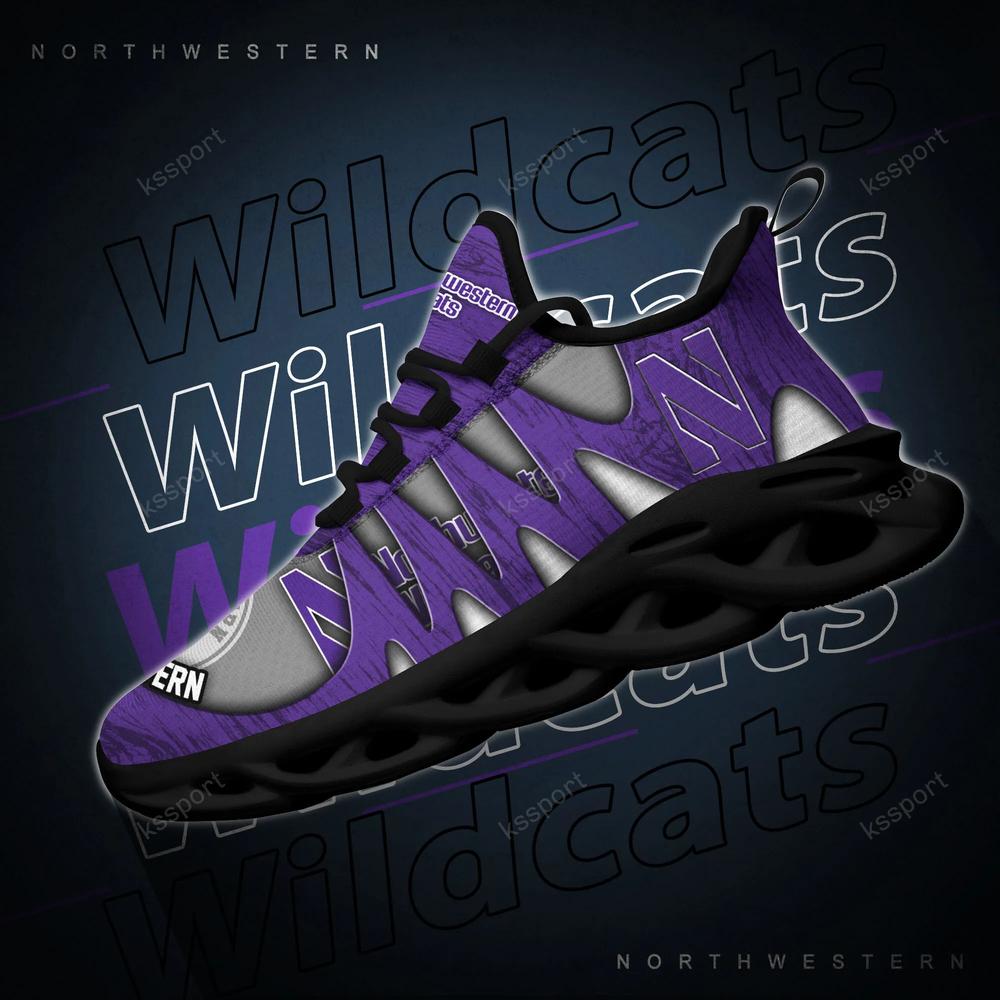 Northwestern Wildcats Max Soul Shoes, Running Sneakers