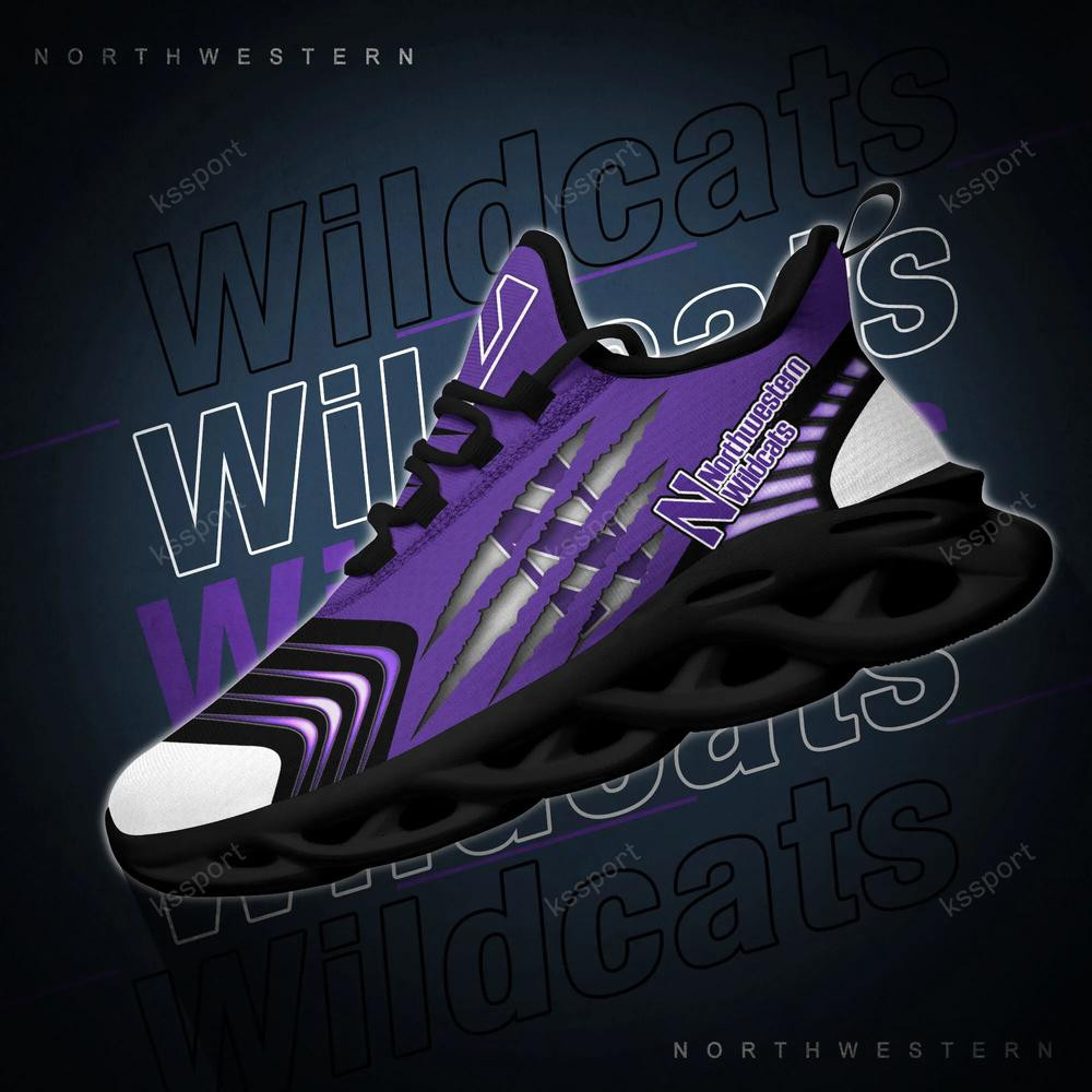 Northwestern Wildcats Max Soul Sneakers Chunky - Famjoys Northwestern Wildcats Max Soul Sneakers Chunky - Famjoys