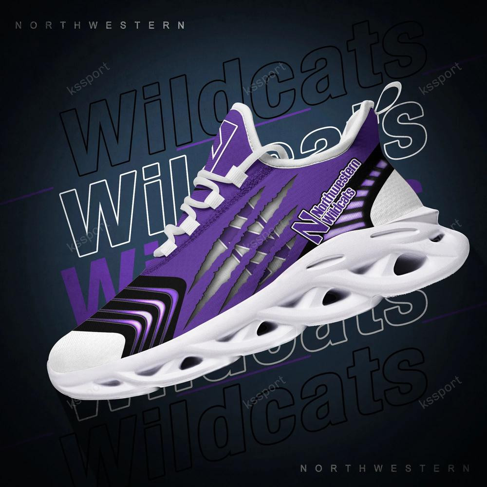Northwestern Wildcats Max Soul Sneakers Chunky - Famjoys Northwestern Wildcats Max Soul Sneakers Chunky - Famjoys