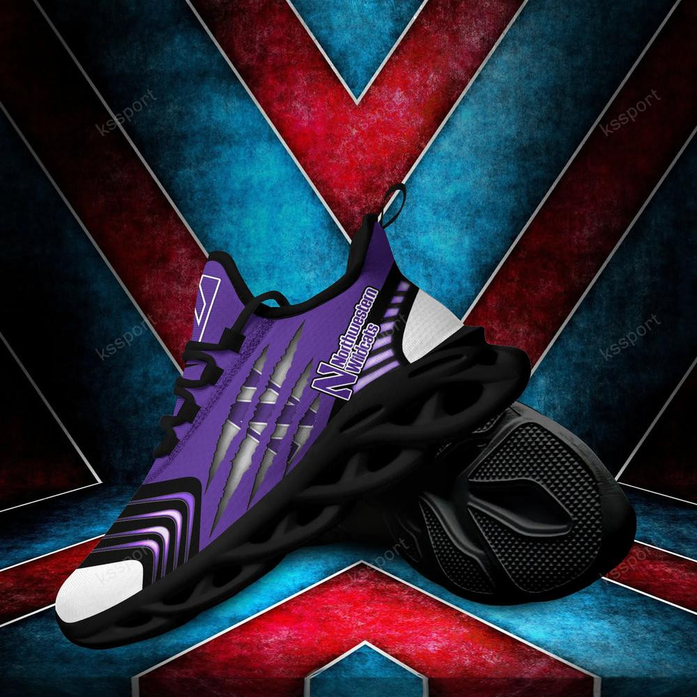 Northwestern Wildcats Max Soul Sneakers Chunky - Famjoys Northwestern Wildcats Max Soul Sneakers Chunky - Famjoys