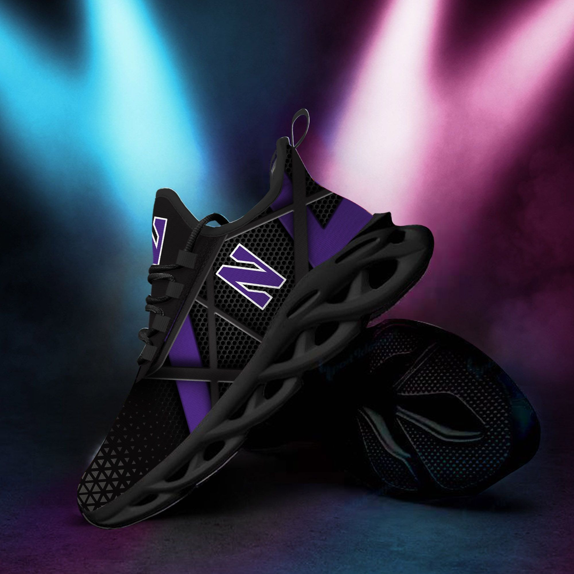 Northwestern Wildcats Max Soul Sneakers Shoes - Famjoys Northwestern Wildcats Max Soul Sneakers Shoes - Famjoys