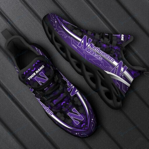 Northwestern Wildcats Personalized Max Soul YZ Running Sneakers 125 - Famjoys Northwestern Wildcats Personalized Max Soul YZ Running Sneakers 125 - Famjoys