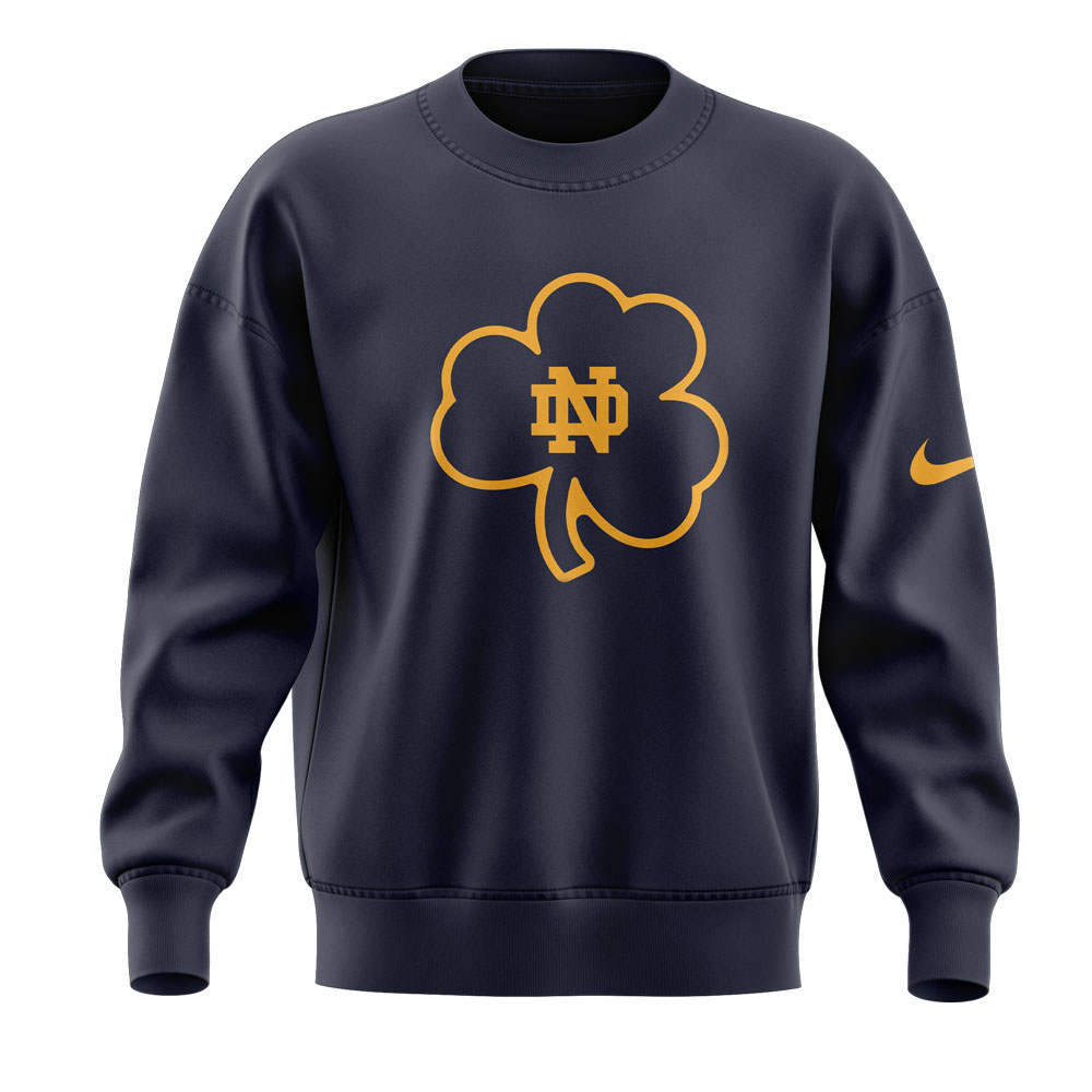 Notre Dame Coach Marcus Freeman CLOVER Sweatshirt - Famjoys Notre Dame Coach Marcus Freeman CLOVER Sweatshirt - Famjoys