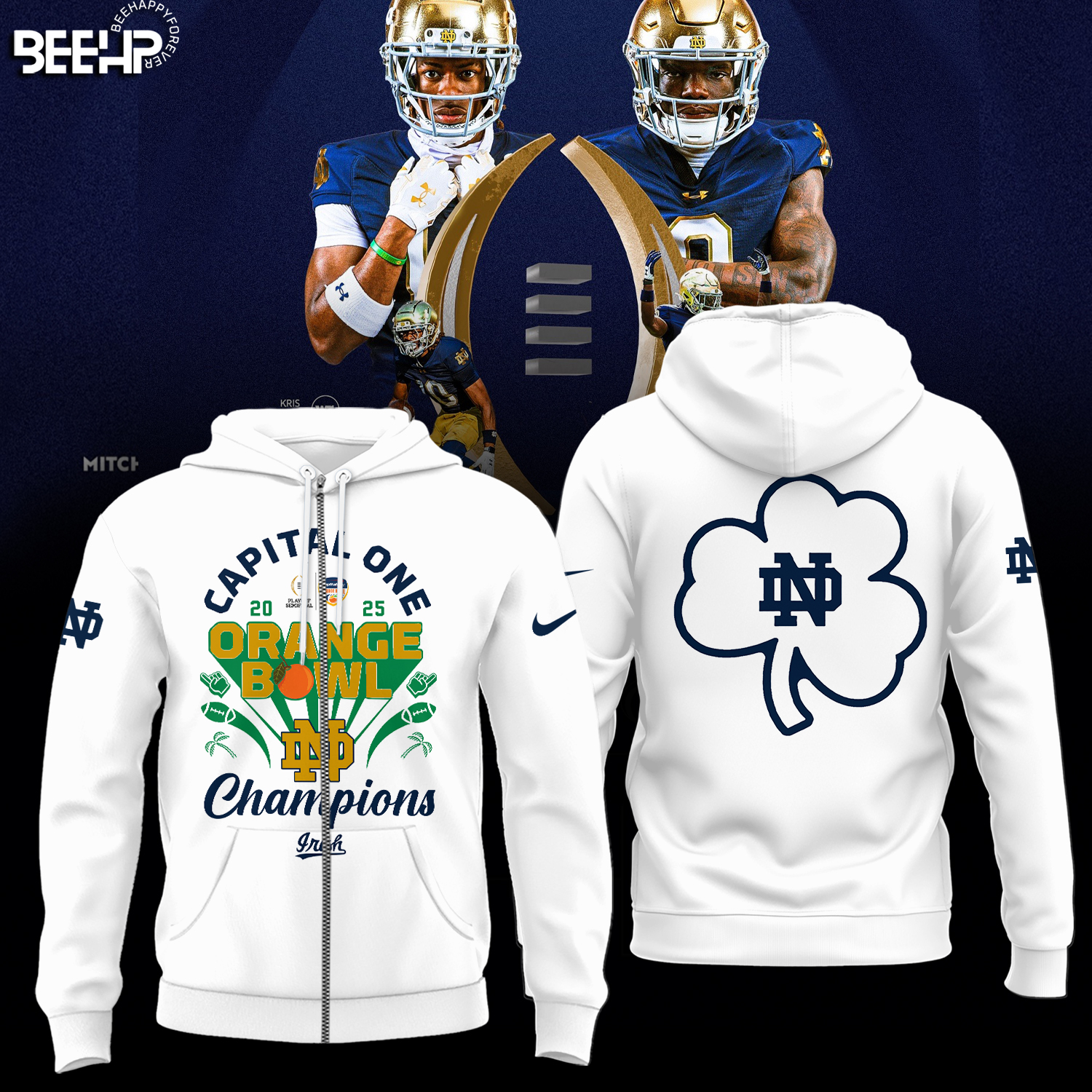 Notre Dame Fighting Irish 2025 Orange Bowl Champions Shirt - Famjoys Notre Dame Fighting Irish 2025 Orange Bowl Champions Shirt - Famjoys
