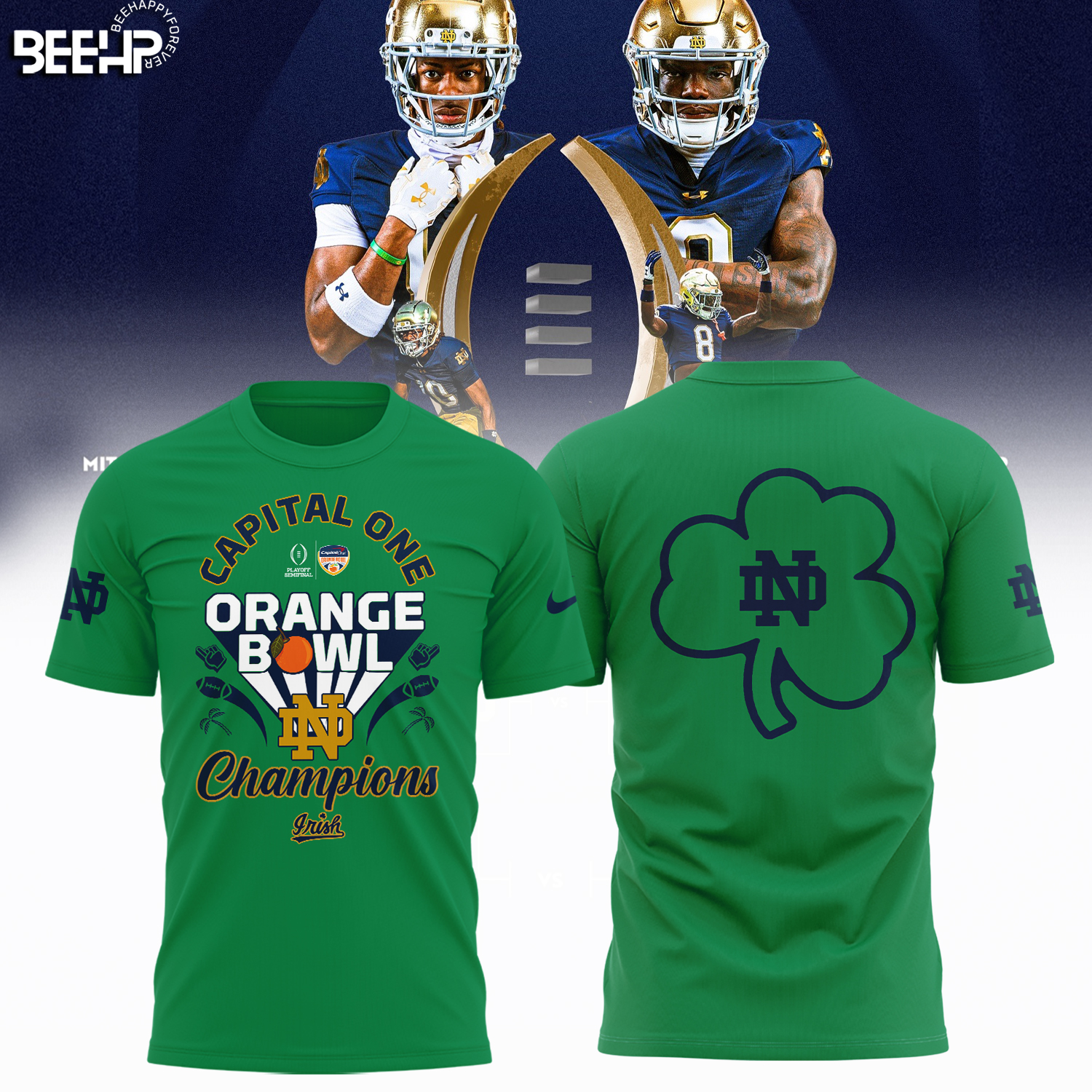 Notre Dame Fighting Irish 2025 Orange Bowl Champions Shirt - Famjoys Notre Dame Fighting Irish 2025 Orange Bowl Champions Shirt - Famjoys