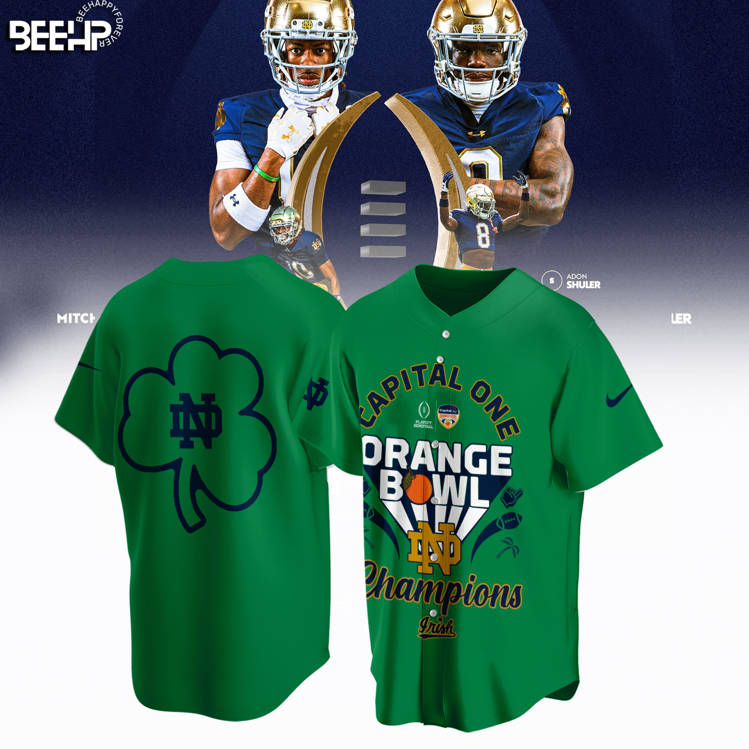 Notre Dame Fighting Irish 2025 Orange Bowl Champions Shirt - Famjoys Notre Dame Fighting Irish 2025 Orange Bowl Champions Shirt - Famjoys