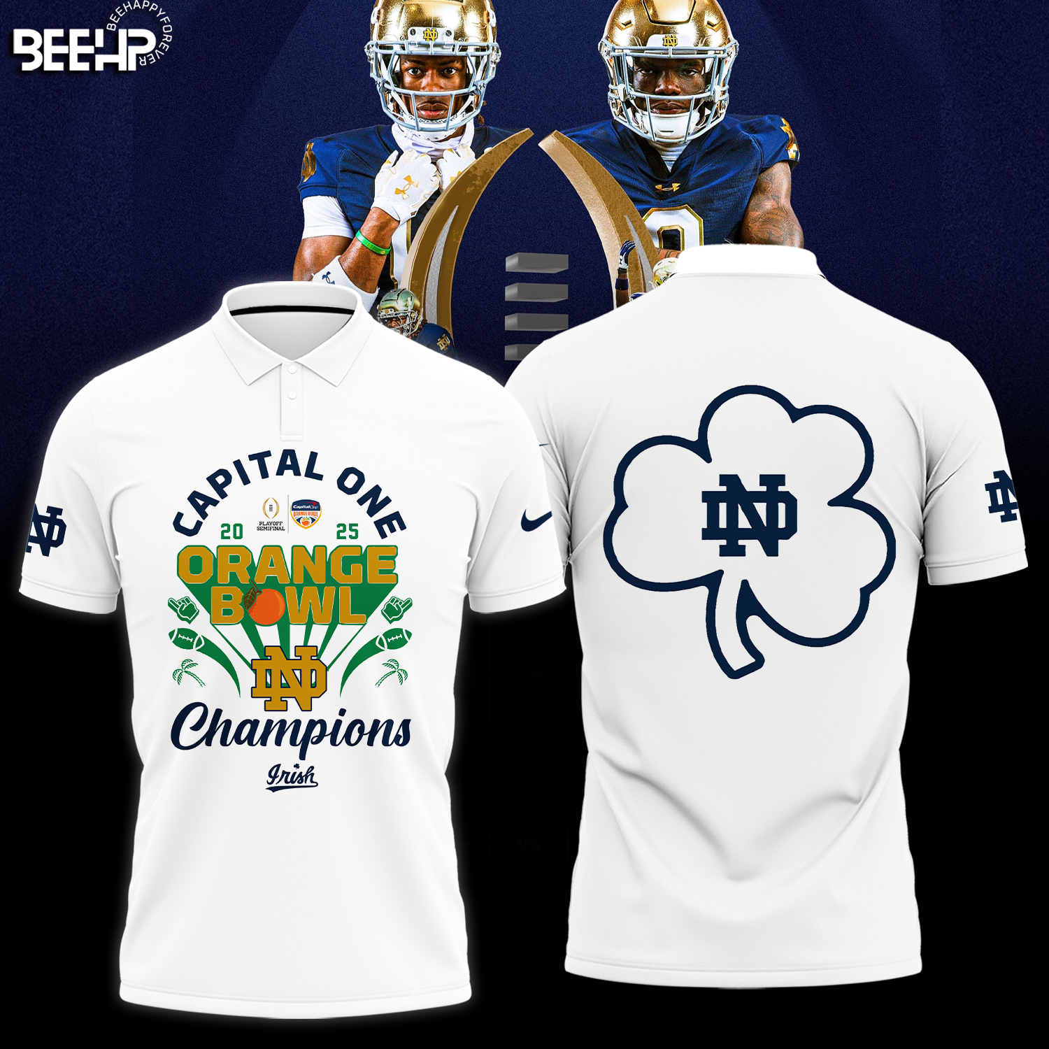 Notre Dame Fighting Irish 2025 Orange Bowl Champions Shirt - Famjoys Notre Dame Fighting Irish 2025 Orange Bowl Champions Shirt - Famjoys