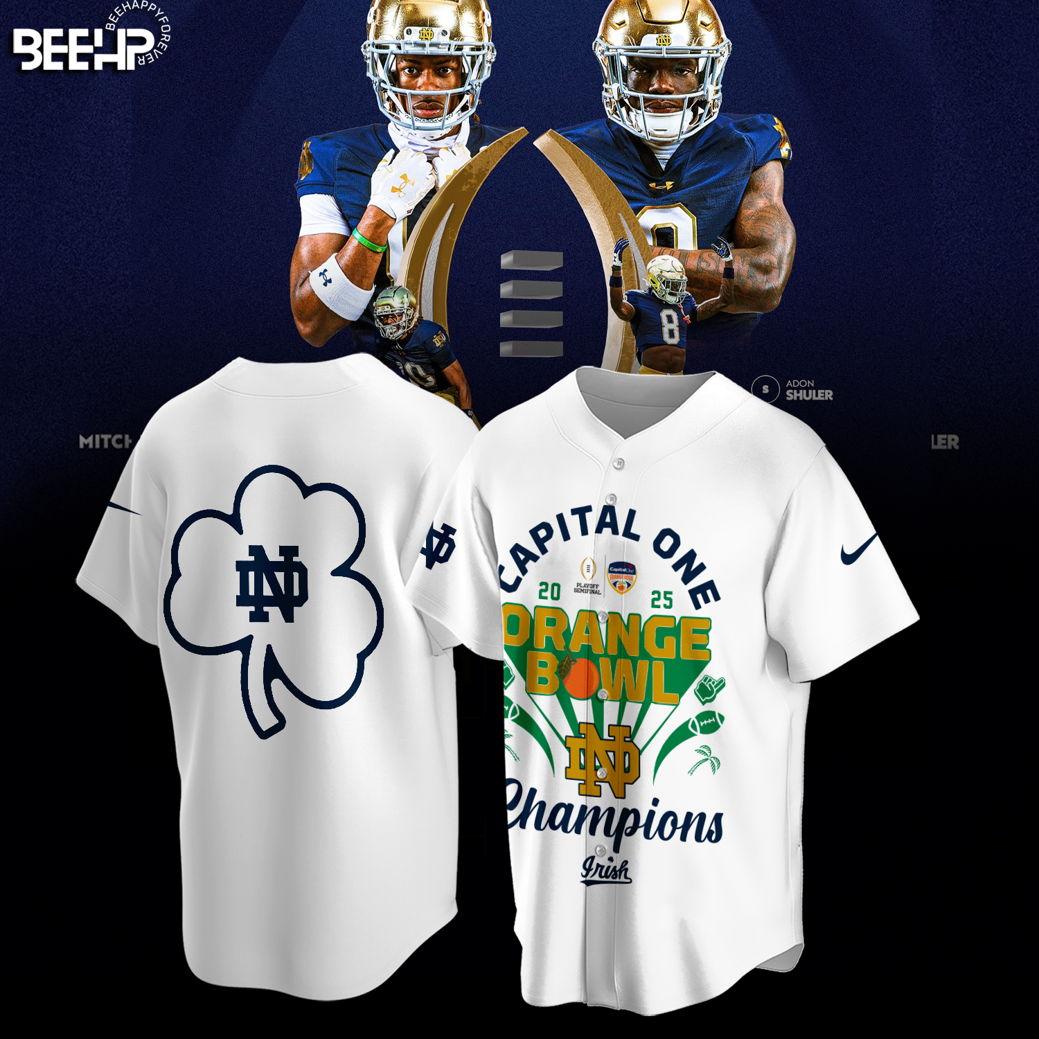 Notre Dame Fighting Irish 2025 Orange Bowl Champions Shirt - Famjoys Notre Dame Fighting Irish 2025 Orange Bowl Champions Shirt - Famjoys