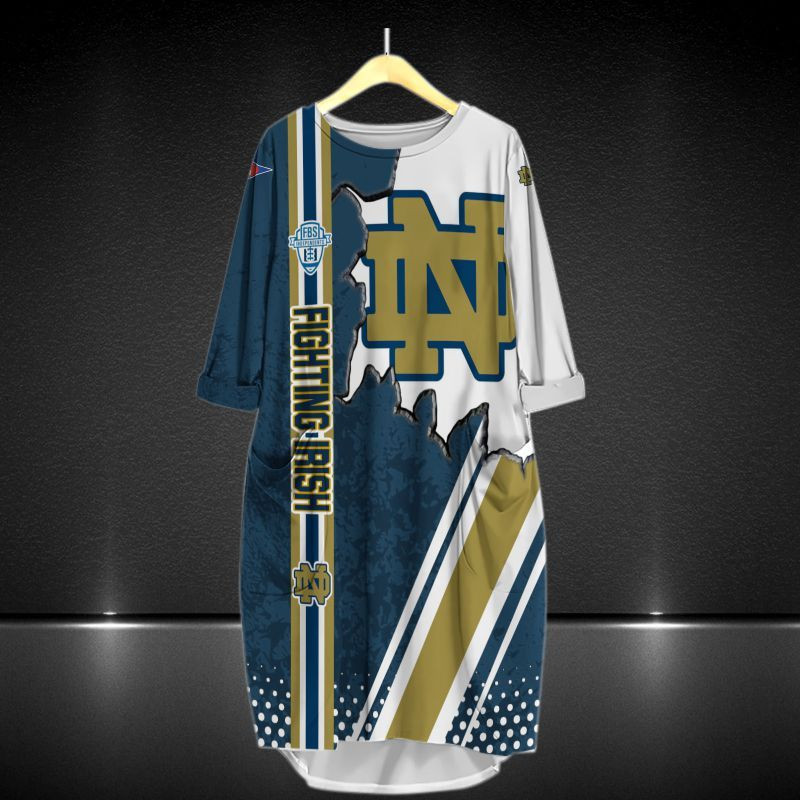 Notre Dame Fighting Irish All Over Print Caftan8425 - Famjoys Notre Dame Fighting Irish All Over Print Caftan8425 - Famjoys
