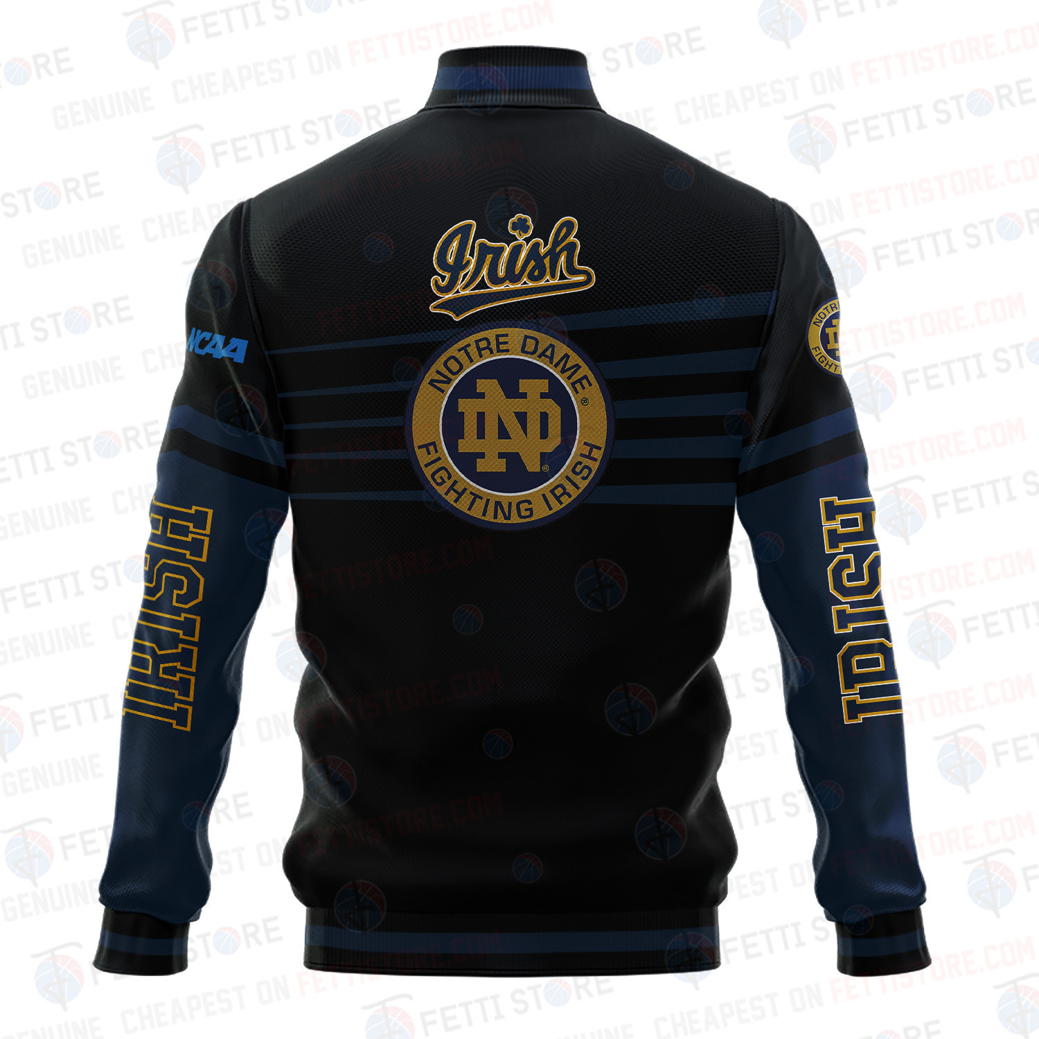 Notre Dame Fighting Irish - AOP Varsity Jacket V1 - Famjoys Notre Dame Fighting Irish - AOP Varsity Jacket V1 - Famjoys