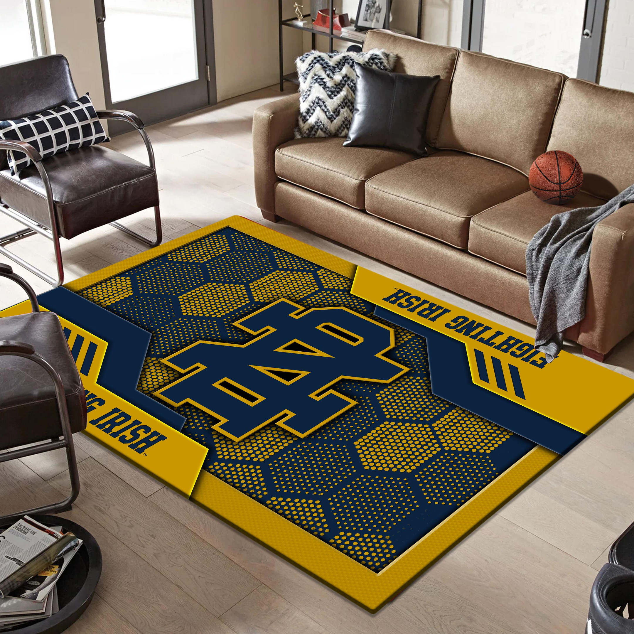 Notre Dame Fighting Irish Area Rugs 3809 - Famjoys Notre Dame Fighting Irish Area Rugs 3809 - Famjoys