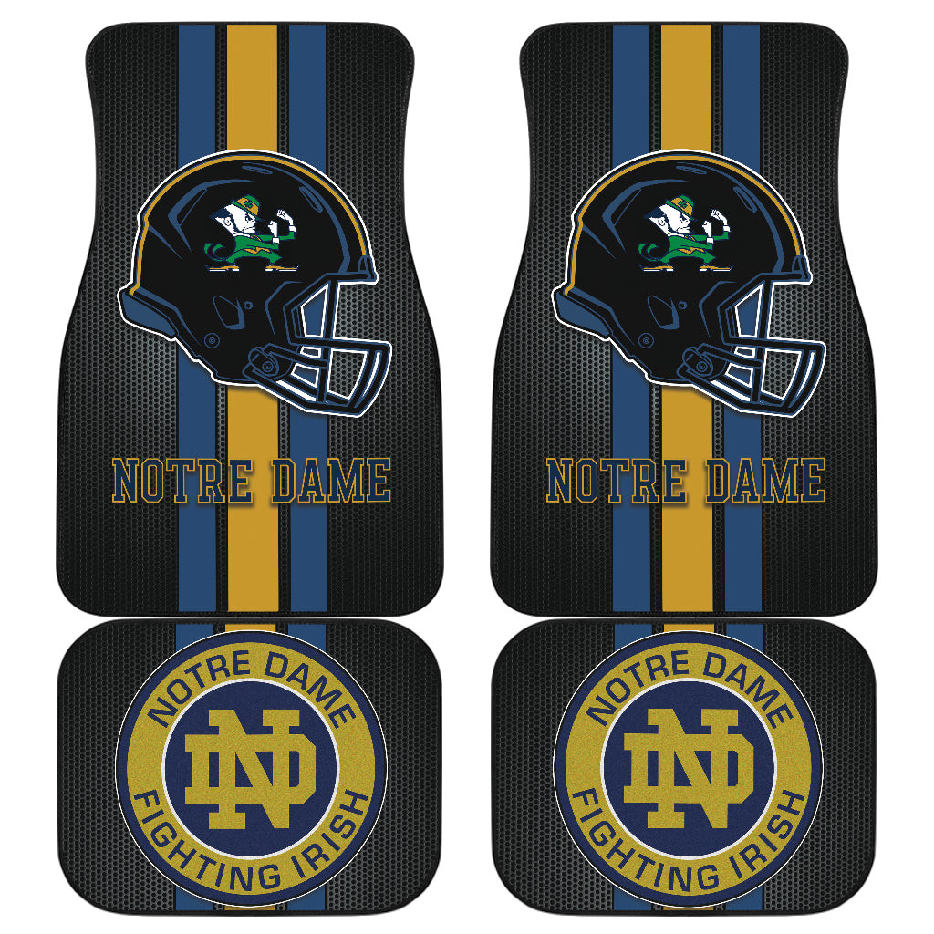 Notre Dame Fighting Irish Car Floor Mats Helmet DRC220819-05 - Famjoys Notre Dame Fighting Irish Car Floor Mats Helmet DRC220819-05 - Famjoys