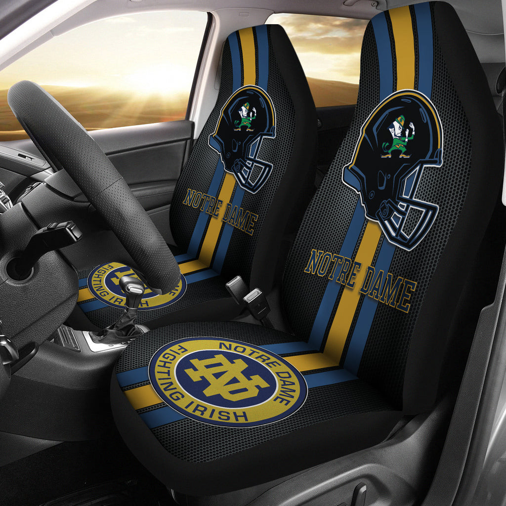 Notre Dame Fighting Irish Car Seat Covers Helmet DRC220819-01 - Famjoys Notre Dame Fighting Irish Car Seat Covers Helmet DRC220819-01 - Famjoys