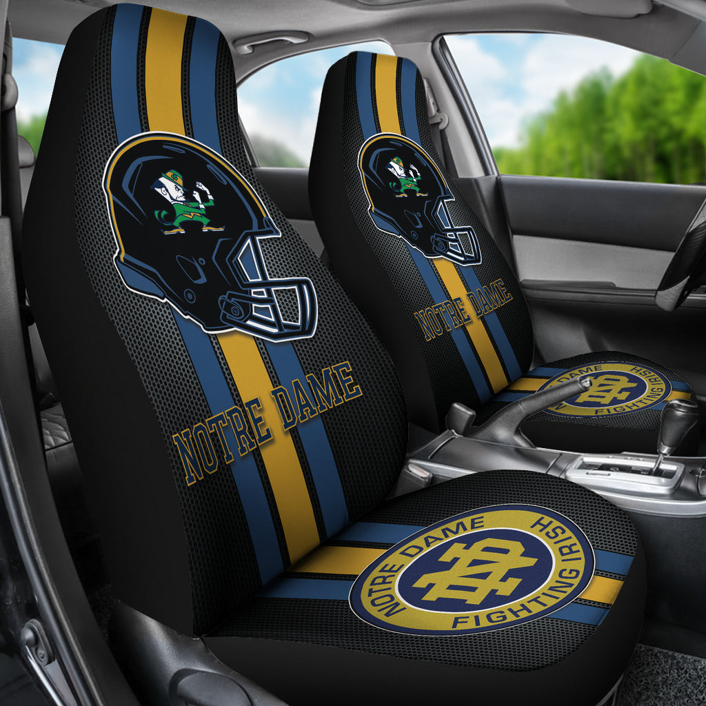 Notre Dame Fighting Irish Car Seat Covers Helmet DRC220819-01 - Famjoys Notre Dame Fighting Irish Car Seat Covers Helmet DRC220819-01 - Famjoys