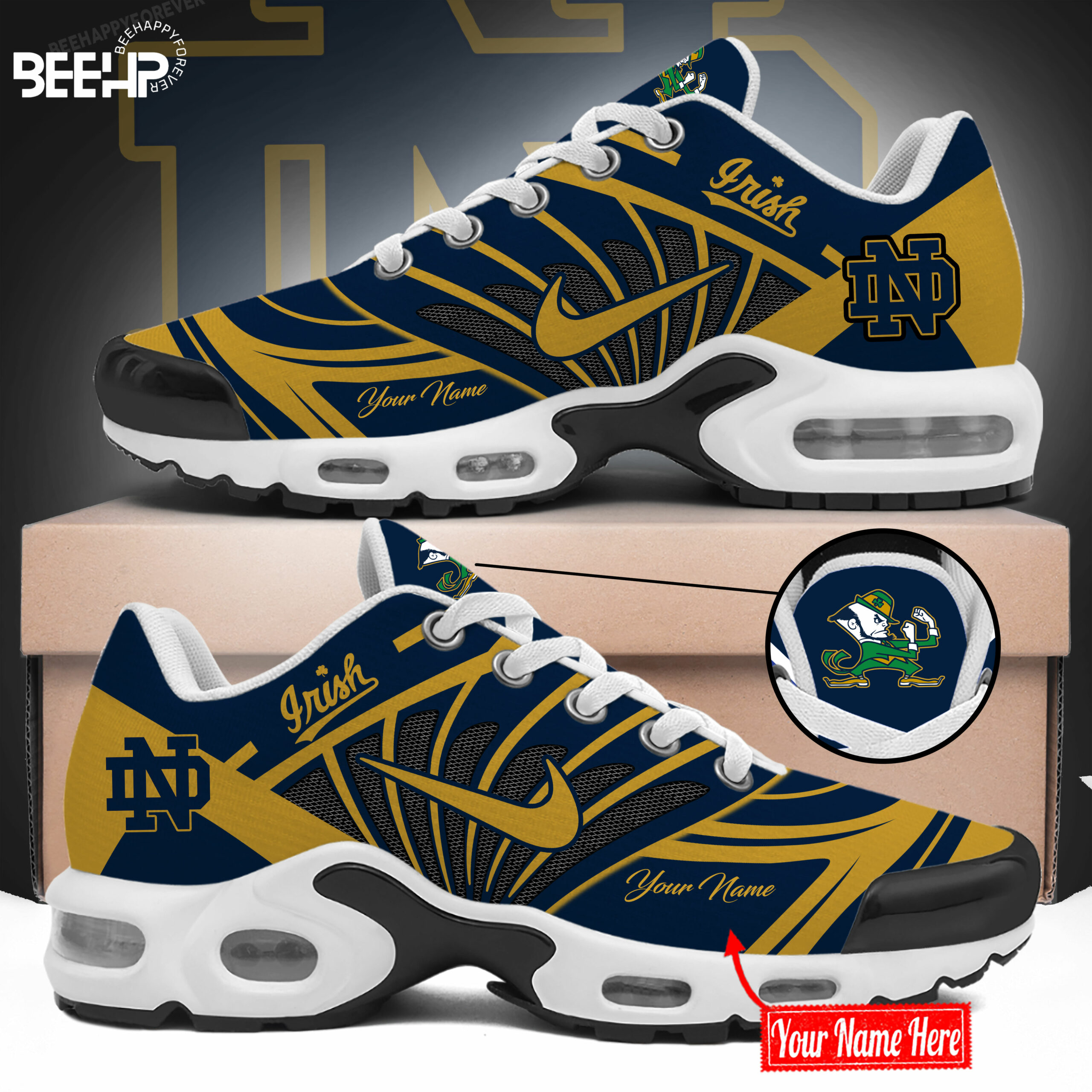 Notre Dame Fighting Irish College Football Playoff 2025 Sugar Bowl Champions New Shoes - Famjoys Notre Dame Fighting Irish College Football Playoff 2025 Sugar Bowl Champions New Shoes - Famjoys