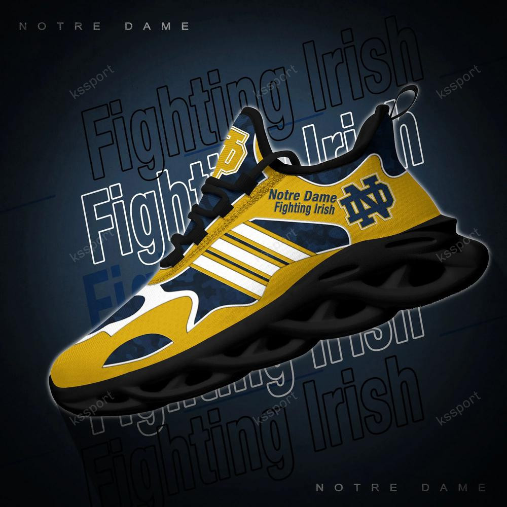 Notre Dame Fighting Irish Max Soul Clunky, Camo Running Sneakers For Fan Ever - Famjoys Notre Dame Fighting Irish Max Soul Clunky, Camo Running Sneakers For Fan Ever - Famjoys