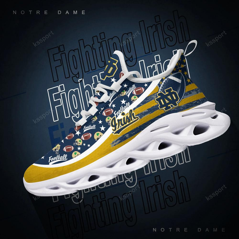 Notre Dame Fighting Irish Max Soul Clunky Sneakers - Famjoys Notre Dame Fighting Irish Max Soul Clunky Sneakers - Famjoys