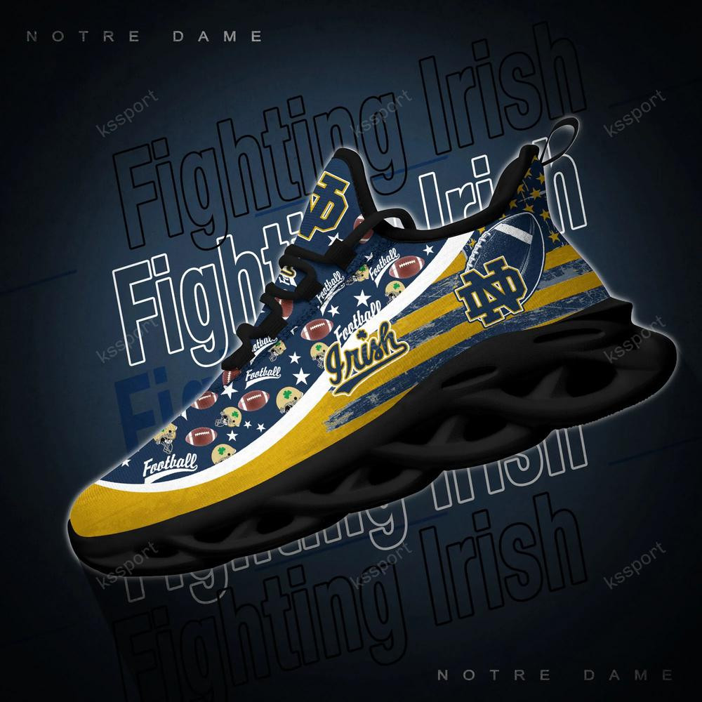 Notre Dame Fighting Irish Max Soul Clunky Sneakers - Famjoys Notre Dame Fighting Irish Max Soul Clunky Sneakers - Famjoys