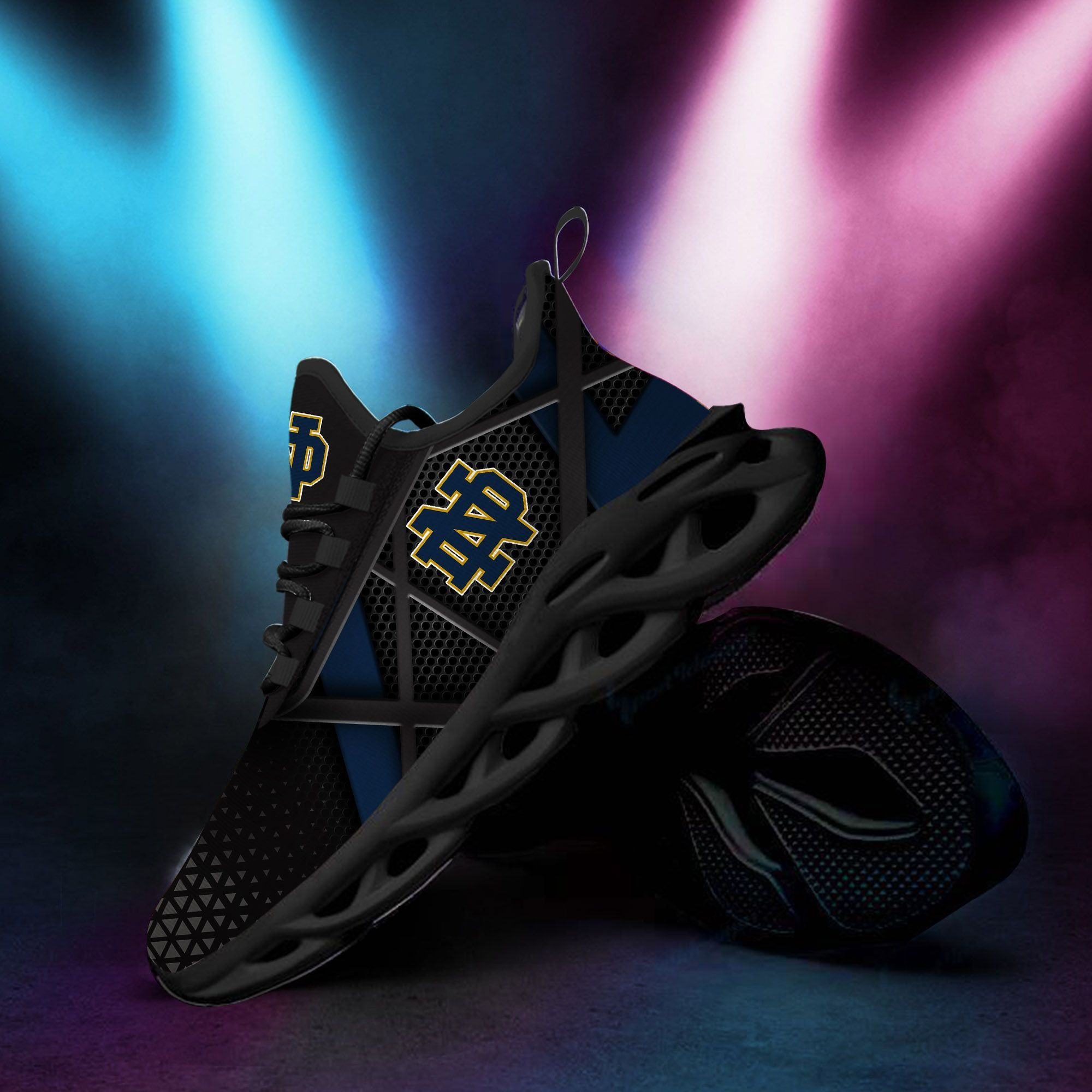 Notre Dame Fighting Irish Max Soul Sneakers Shoes - Famjoys Notre Dame Fighting Irish Max Soul Sneakers Shoes - Famjoys