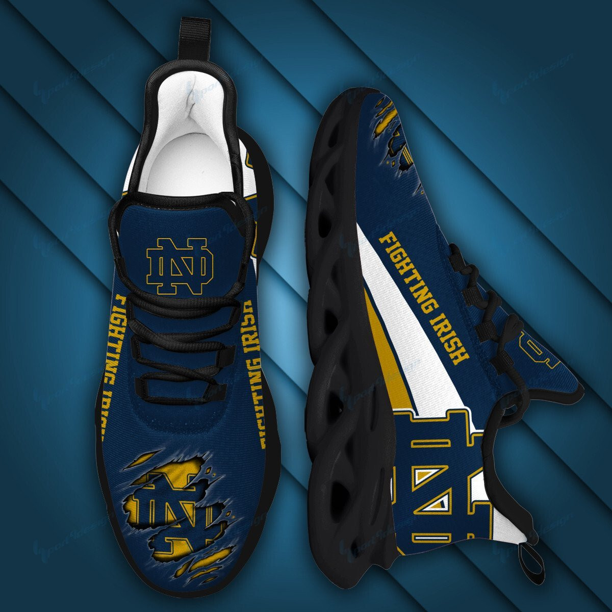 Notre Dame Fighting Irish Max Soul YZ Running Sneakers 993 - Famjoys Notre Dame Fighting Irish Max Soul YZ Running Sneakers 993 - Famjoys
