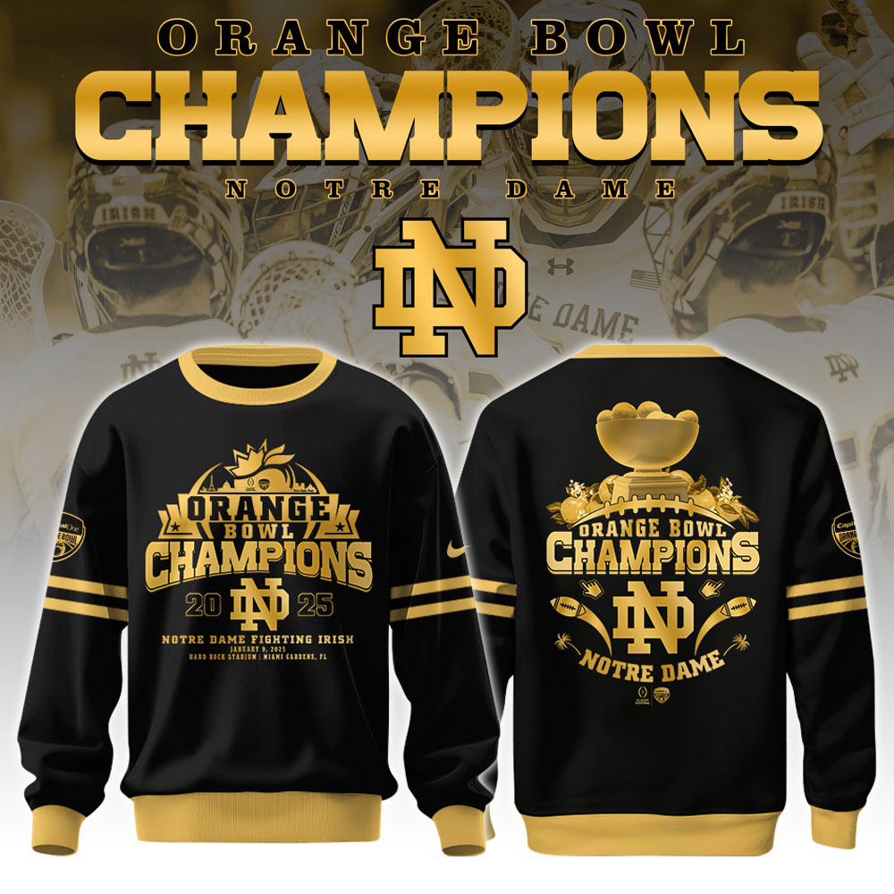 Notre Dame Fighting Irish   Orange Bowl Champions   Sweatshirt 2025
