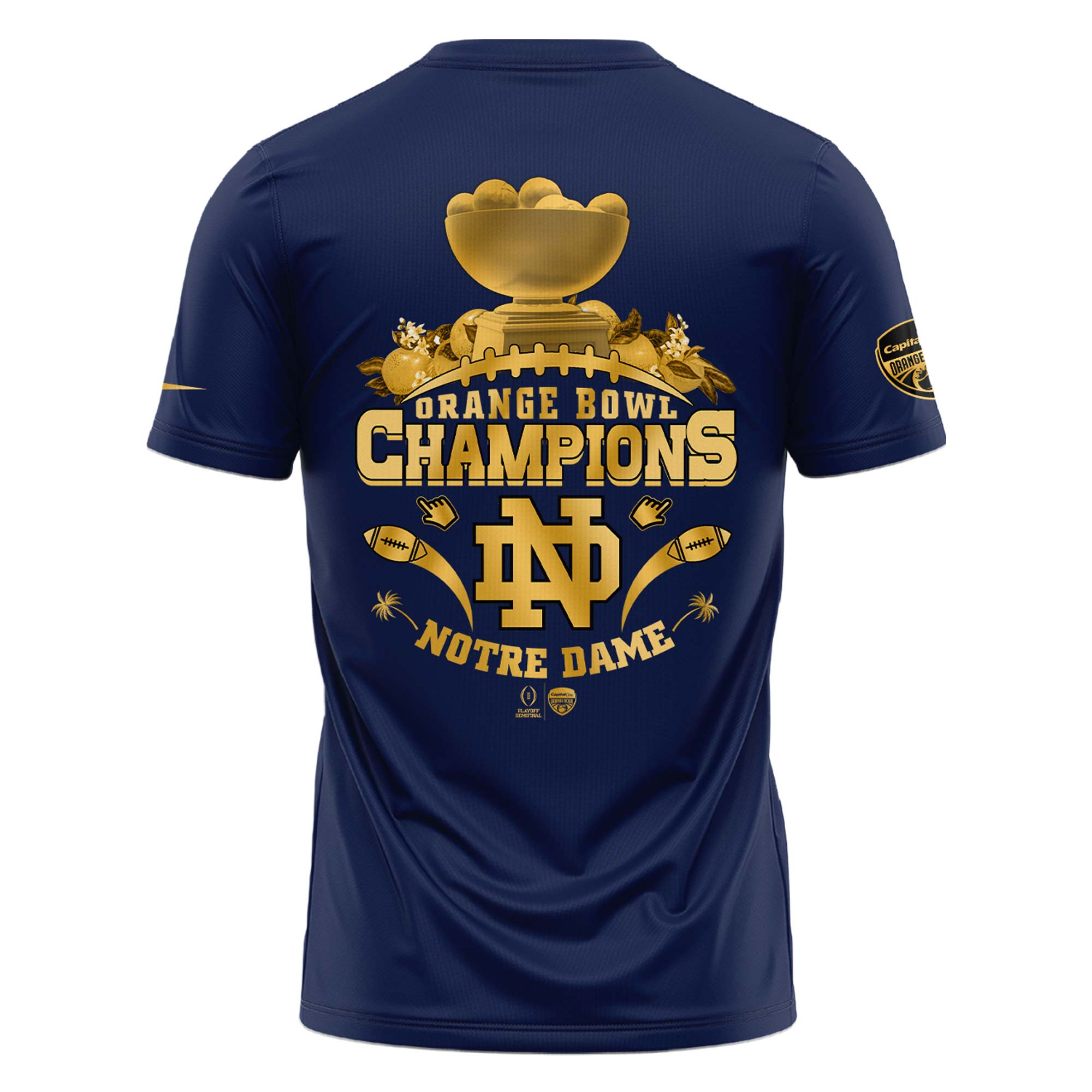 Notre Dame Fighting Irish Orange Bowl Champions Tshirt 2025 v2 - Famjoys Notre Dame Fighting Irish Orange Bowl Champions Tshirt 2025 v2 - Famjoys
