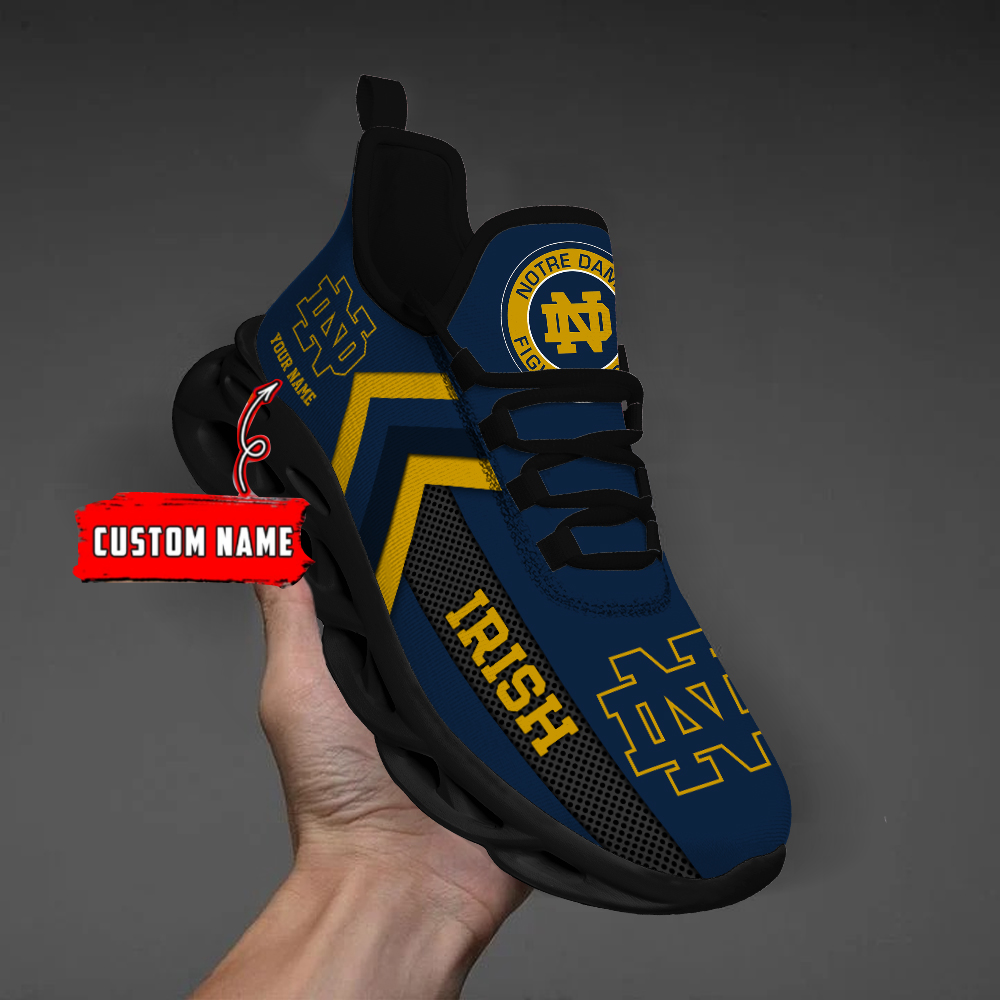 Notre Dame Fighting Irish Personalized Custom Name Max Soul Shoes DS003 - Famjoys Notre Dame Fighting Irish Personalized Custom Name Max Soul Shoes DS003 - Famjoys