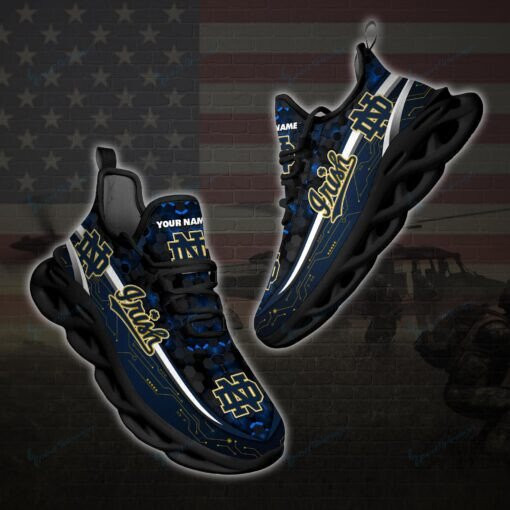 Notre Dame Fighting Irish Personalized Max Soul YZ Running Sneakers 126 - Famjoys Notre Dame Fighting Irish Personalized Max Soul YZ Running Sneakers 126 - Famjoys
