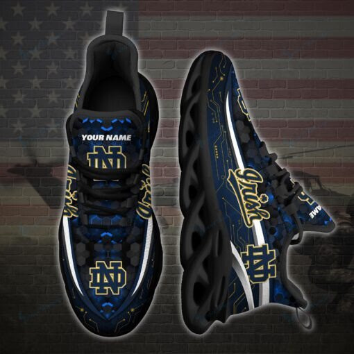 Notre Dame Fighting Irish Personalized Max Soul YZ Running Sneakers 126 - Famjoys Notre Dame Fighting Irish Personalized Max Soul YZ Running Sneakers 126 - Famjoys