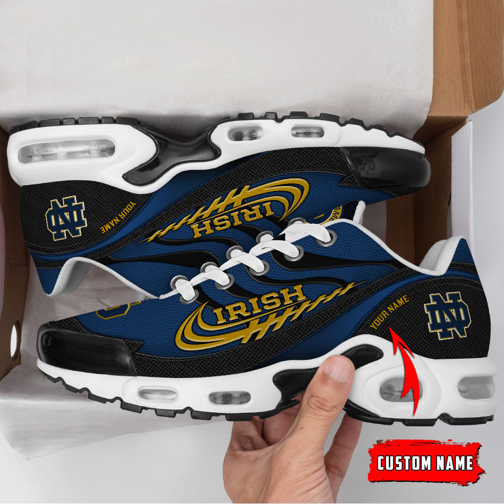 Notre Dame Fighting Irish Personalized Name Air Cushion Sports Shoes Sneaker KLTNS220563 - Famjoys Notre Dame Fighting Irish Personalized Name Air Cushion Sports Shoes Sneaker KLTNS220563 - Famjoys