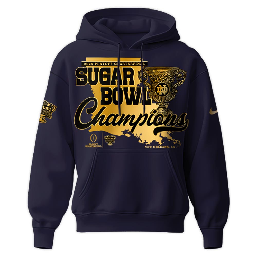 Notre Dame Fighting Irish x Sugar Bowl Champions Hoodie v2 - Famjoys Notre Dame Fighting Irish x Sugar Bowl Champions Hoodie v2 - Famjoys