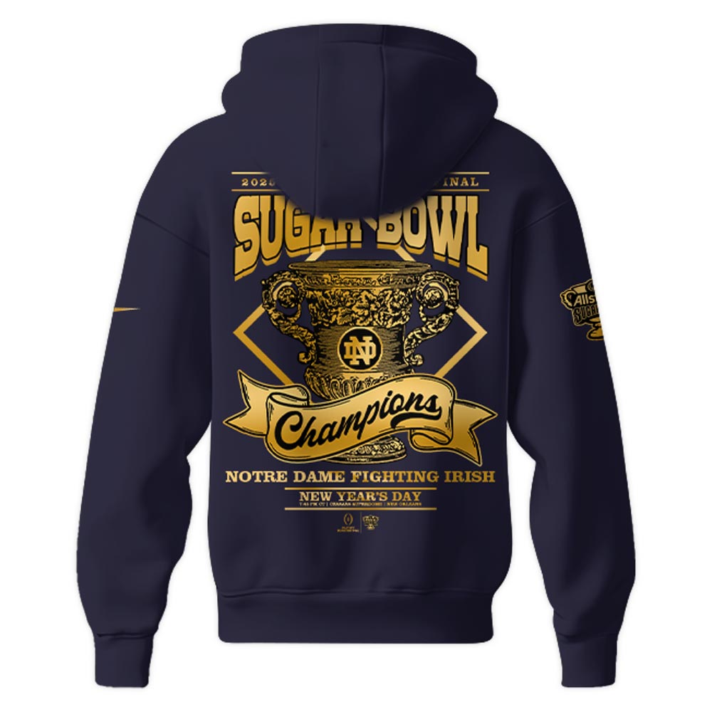 Notre Dame Fighting Irish x Sugar Bowl Champions Hoodie v2 - Famjoys Notre Dame Fighting Irish x Sugar Bowl Champions Hoodie v2 - Famjoys