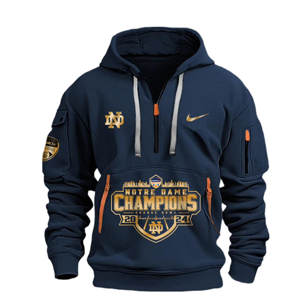 Notre Dame Football Orange Bowl Champions Hoodies - Famjoys Notre Dame Football Orange Bowl Champions Hoodies - Famjoys
