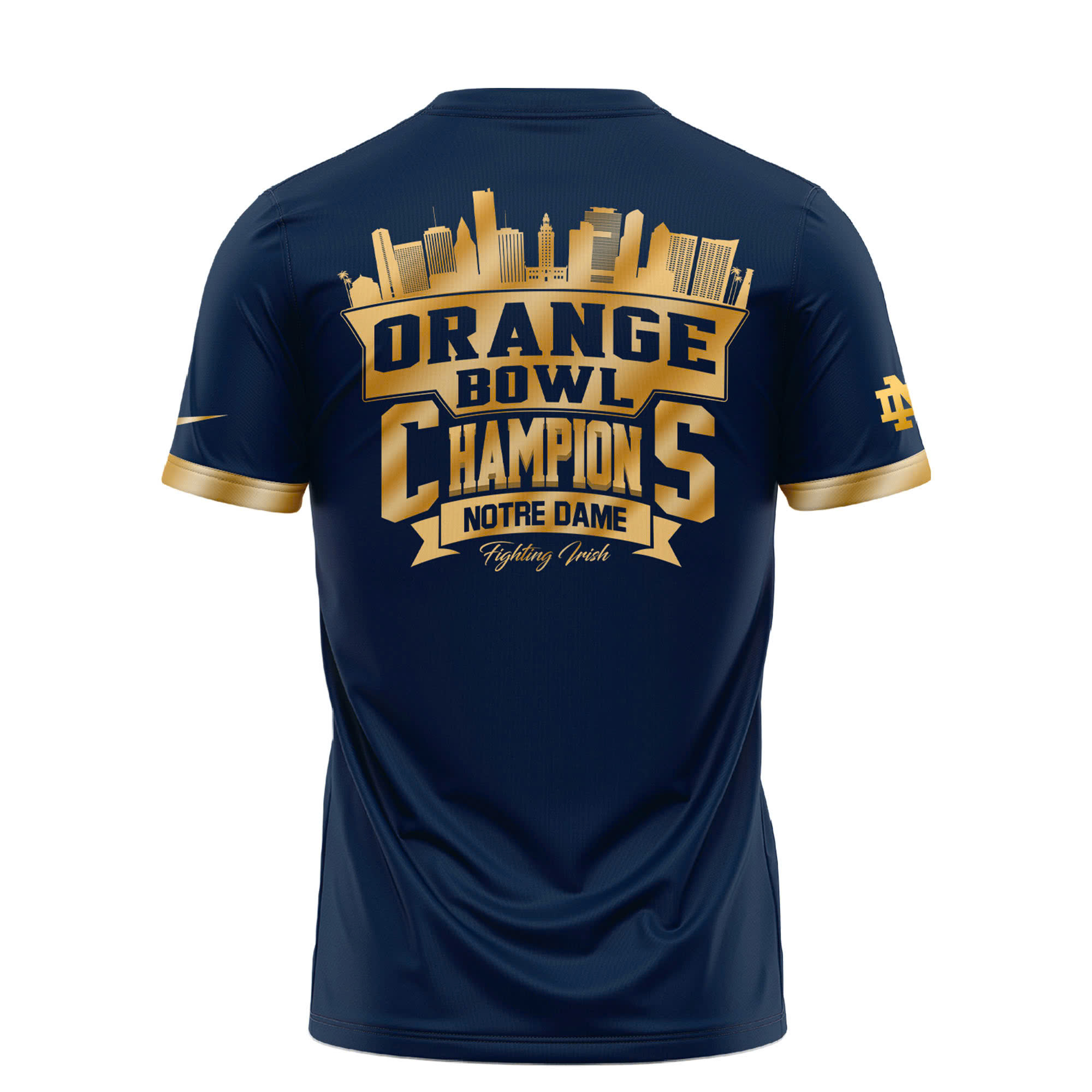 Notre Dame Football Orange Bowl Champions T-Shirt - Famjoys Notre Dame Football Orange Bowl Champions T-Shirt - Famjoys