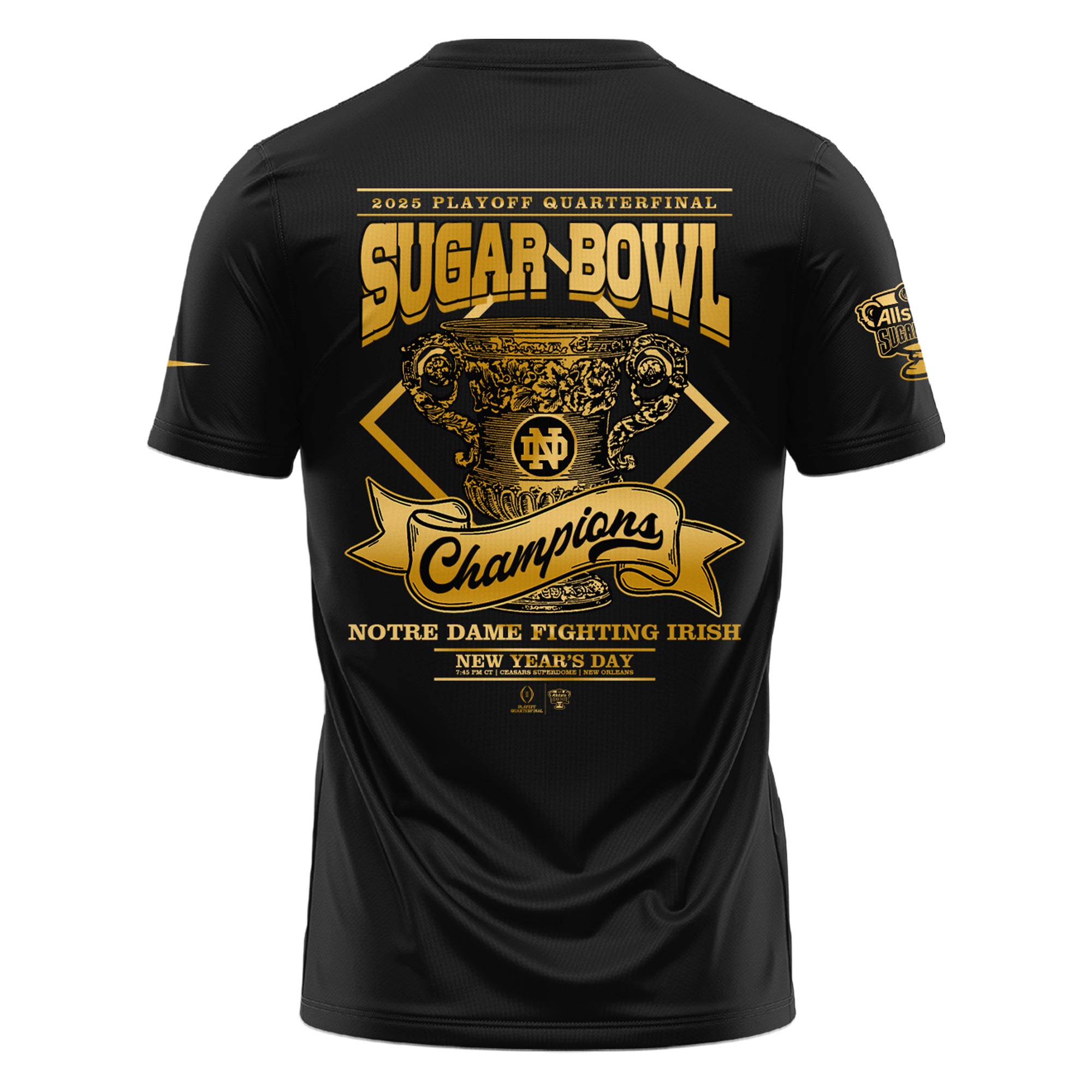 Notre Dame x Sugar Bowl Champions Tshirt - Famjoys Notre Dame x Sugar Bowl Champions Tshirt - Famjoys