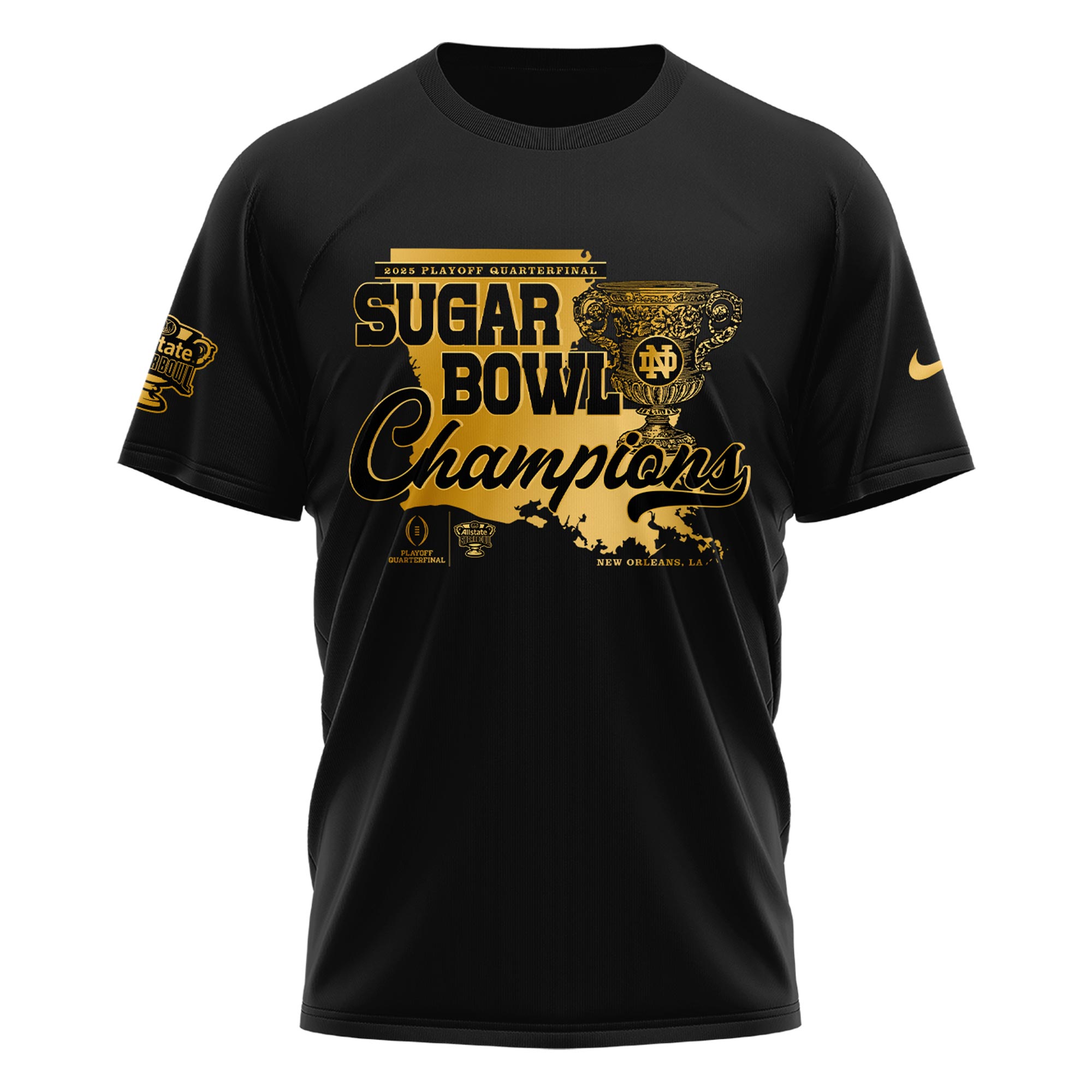 Notre Dame x Sugar Bowl Champions Tshirt - Famjoys Notre Dame x Sugar Bowl Champions Tshirt - Famjoys