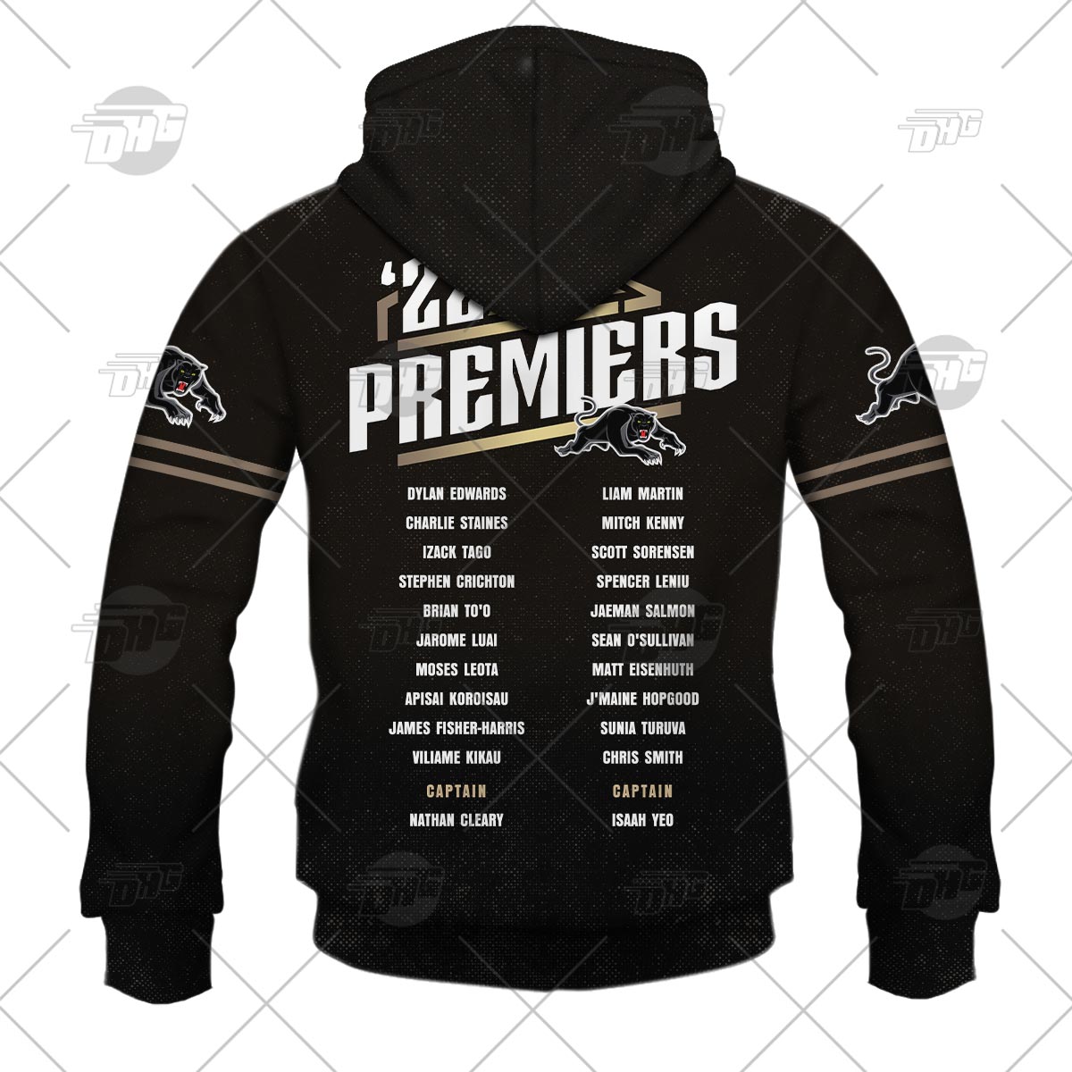 NRL Penrith Panthers 2022 Back To Back Premiers Fan Hoodie Shirt - Famjoys NRL Penrith Panthers 2022 Back To Back Premiers Fan Hoodie Shirt - Famjoys