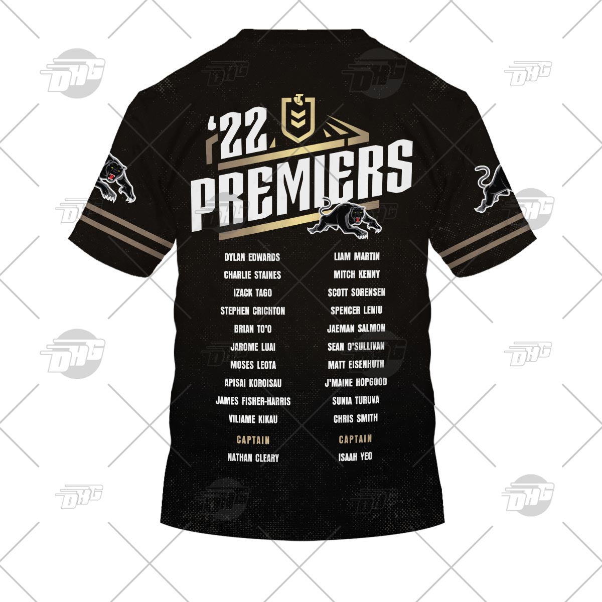 NRL Penrith Panthers 2022 Back To Back Premiers Fan Hoodie Shirt - Famjoys NRL Penrith Panthers 2022 Back To Back Premiers Fan Hoodie Shirt - Famjoys