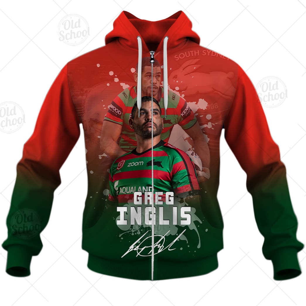 NRL South Sydney Rabbitohs Greg Inglis T9 3D Hoodie Style - Famjoys NRL South Sydney Rabbitohs Greg Inglis T9 3D Hoodie Style - Famjoys