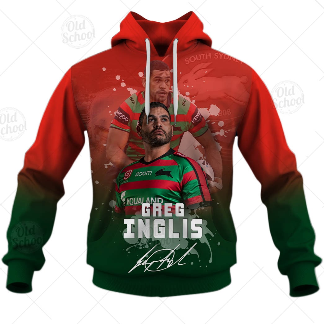NRL South Sydney Rabbitohs Greg Inglis T9 3D Hoodie Style - Famjoys NRL South Sydney Rabbitohs Greg Inglis T9 3D Hoodie Style - Famjoys