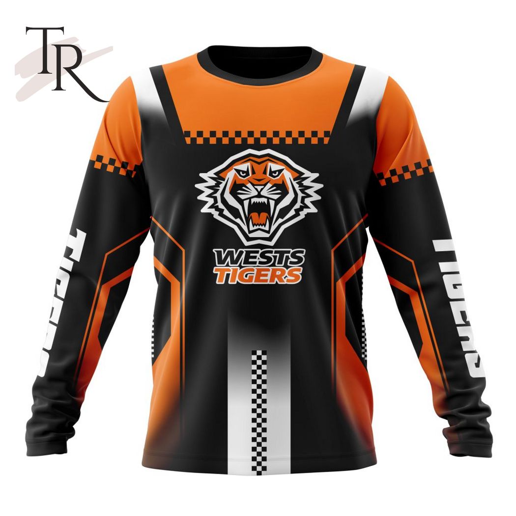NRL Wests Tigers Special Motocross Design Hoodie - Famjoys NRL Wests Tigers Special Motocross Design Hoodie - Famjoys