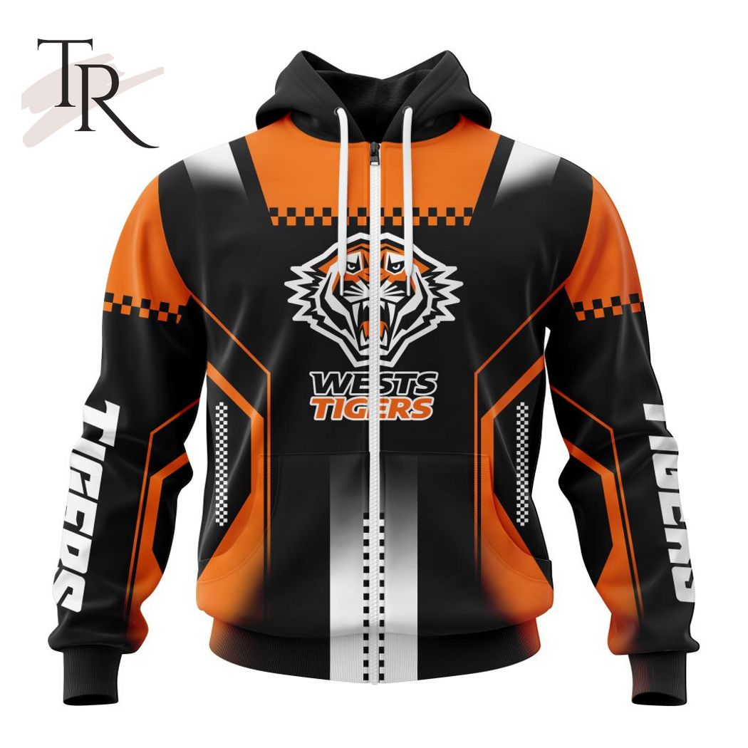 NRL Wests Tigers Special Motocross Design Hoodie - Famjoys NRL Wests Tigers Special Motocross Design Hoodie - Famjoys