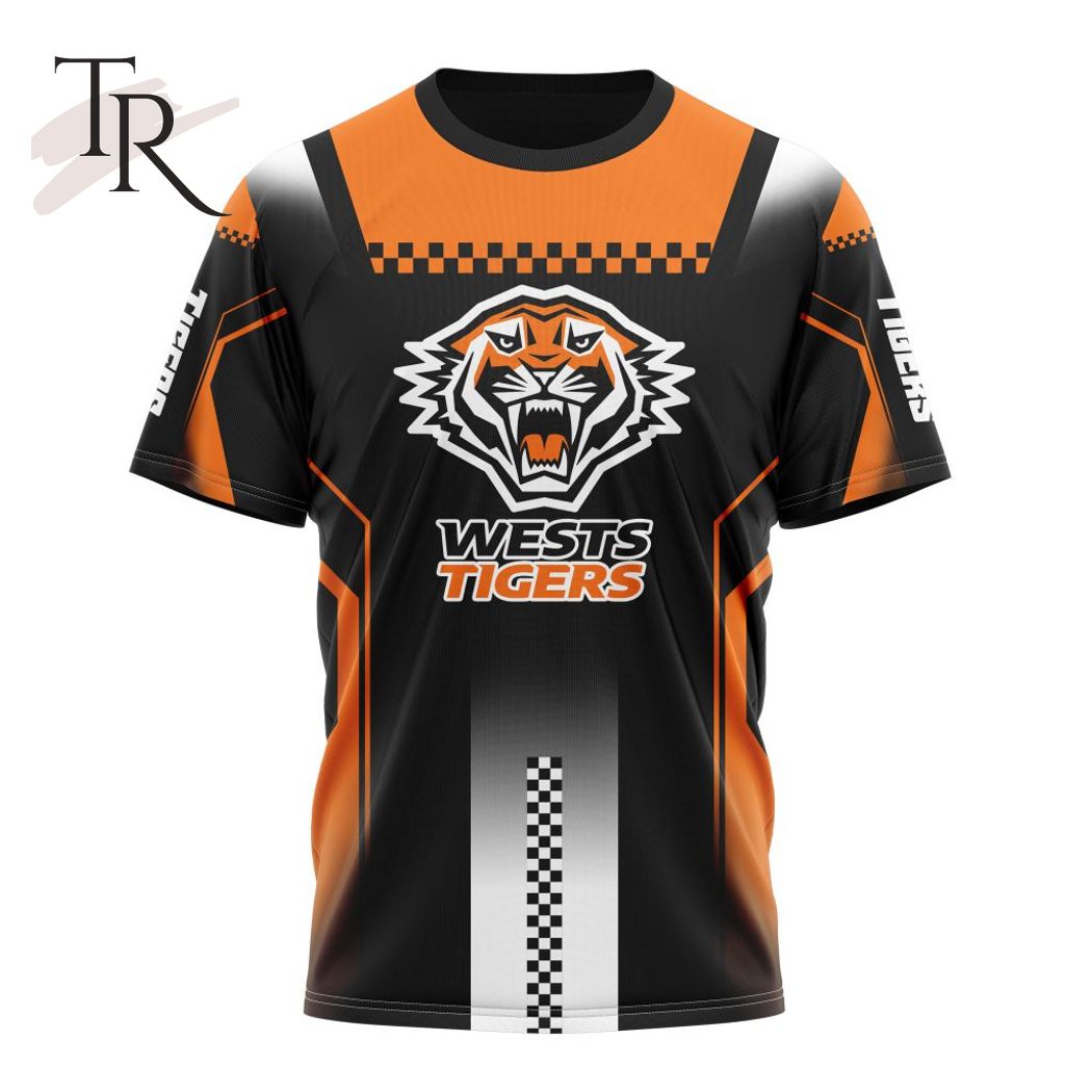 NRL Wests Tigers Special Motocross Design Hoodie - Famjoys NRL Wests Tigers Special Motocross Design Hoodie - Famjoys