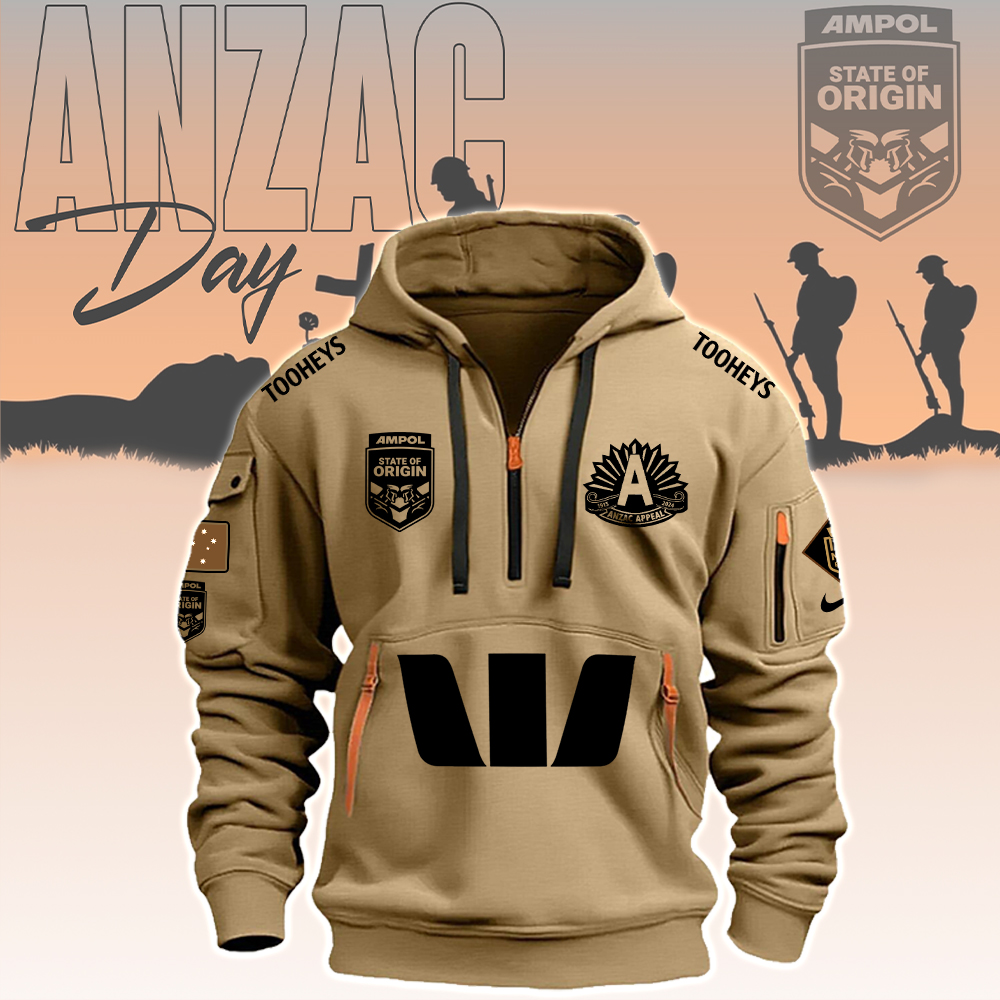 NSW Blues Anzac Day New Hoodie - Famjoys NSW Blues Anzac Day New Hoodie - Famjoys