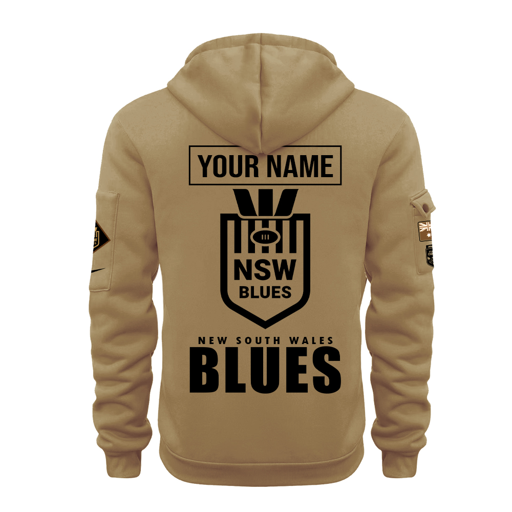 NSW Blues Anzac Day New Hoodie - Famjoys NSW Blues Anzac Day New Hoodie - Famjoys